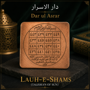 Lauh-e-Shams (Talisman of Sun)